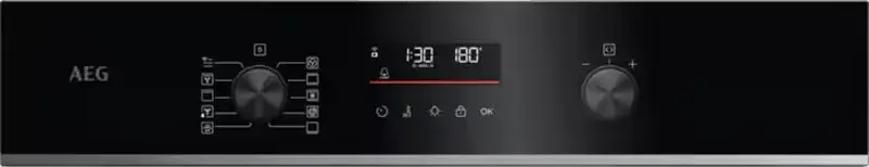 Встраиваемый электрический духовой шкаф AEG TU5PB431SB, 72 л, пиролитическая очистка, класс A++, SurroundCook 5000, WiFi, черный, 59.5 см