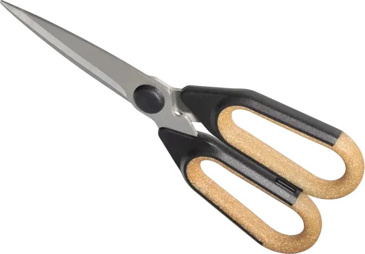 Resto Kitchenware 95326 OPH Kitchen Scissors, 23 cm, 3Cr13 Stainless Steel Antibacterial Ultra Sharp Blades, Ergonomic Eco-Friendly Handle, Beige