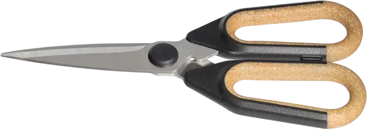 Resto Kitchenware 95326 OPH Kitchen Scissors, 23 cm, 3Cr13 Stainless Steel Antibacterial Ultra Sharp Blades, Ergonomic Eco-Friendly Handle, Beige