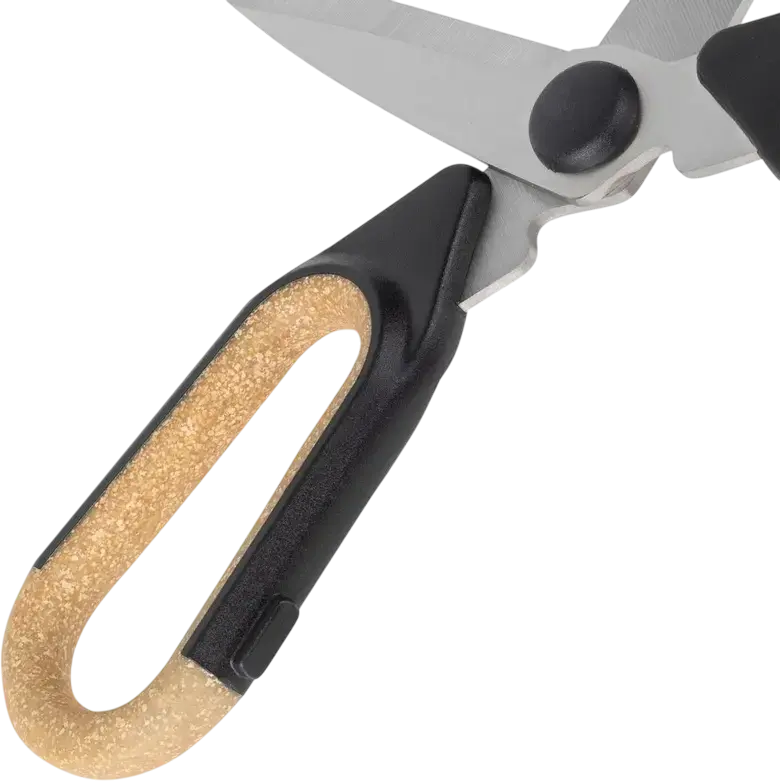 Resto Kitchenware 95326 OPH Kitchen Scissors, 23 cm, 3Cr13 Stainless Steel Antibacterial Ultra Sharp Blades, Ergonomic Eco-Friendly Handle, Beige