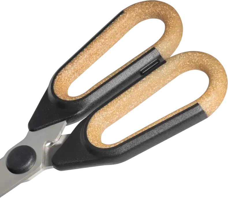 Resto Kitchenware 95326 OPH Kitchen Scissors, 23 cm, 3Cr13 Stainless Steel Antibacterial Ultra Sharp Blades, Ergonomic Eco-Friendly Handle, Beige