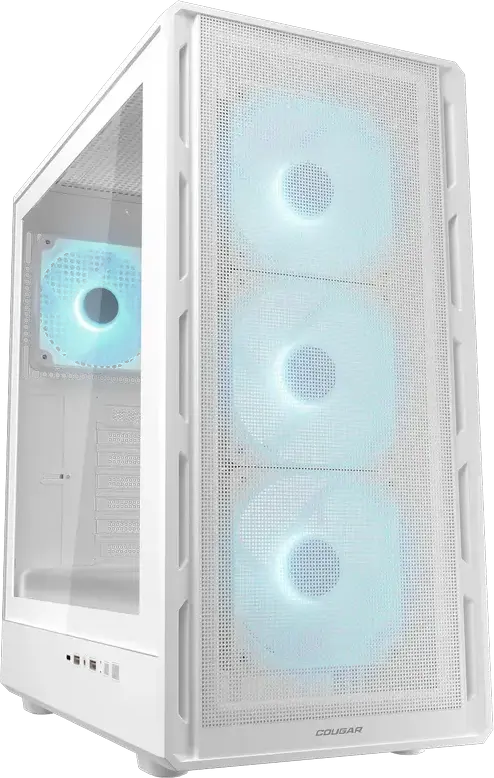 Carcasă PC Cougar Airface Pure PRO White, Midi-Tower, Fără PSU, Alb