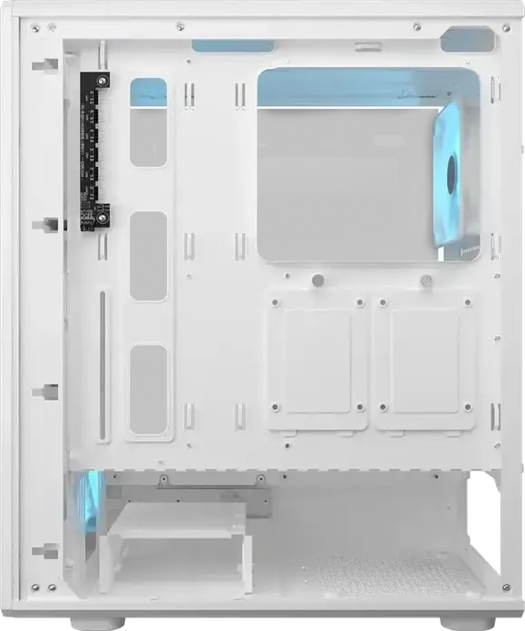 Carcasa PC Cougar Airface Pure PRO Mid Tower ATX, Alb, 4 Ventilatoare 120mm ARGB PWM, USB 3.2 Gen 2 Type-C, Suporta GPU pana la 320mm, CGR-2GA5W-P
