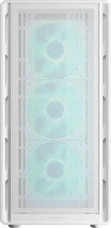 Carcasa PC Cougar Airface Pure PRO Mid Tower ATX, Alb, 4 Ventilatoare 120mm ARGB PWM, USB 3.2 Gen 2 Type-C, Suporta GPU pana la 320mm, CGR-2GA5W-P