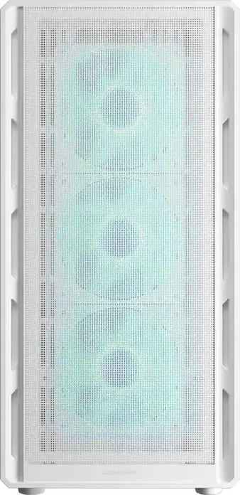 Carcasa PC Cougar Airface Pure PRO Mid Tower ATX, Alb, 4 Ventilatoare 120mm ARGB PWM, USB 3.2 Gen 2 Type-C, Suporta GPU pana la 320mm, CGR-2GA5W-P
