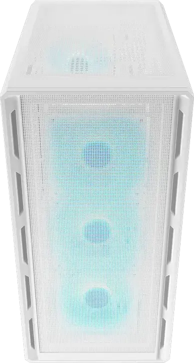 Carcasa PC Cougar Airface Pure PRO Mid Tower ATX, Alb, 4 Ventilatoare 120mm ARGB PWM, USB 3.2 Gen 2 Type-C, Suporta GPU pana la 320mm, CGR-2GA5W-P