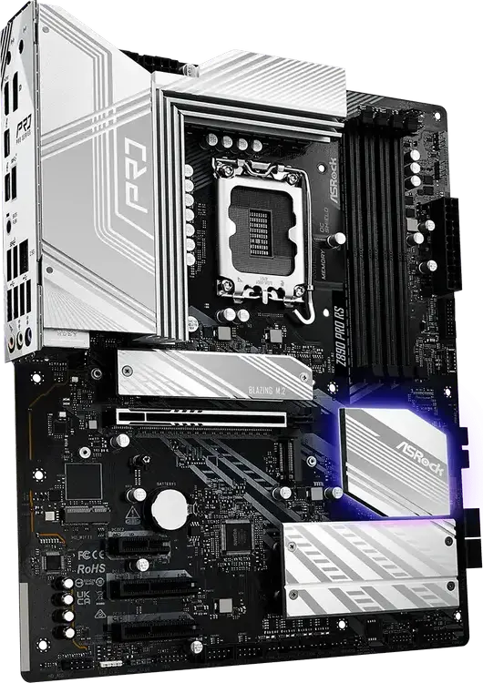 Placa de baza ASRock Z890 PRO RS ATX LGA1851 Intel Z890 pentru Core Ultra Series 2, DDR5 9066+ MHz OC, PCIe 5.0 x16, Blazing M.2 Gen5x4, Thunderbolt 4 USB4
