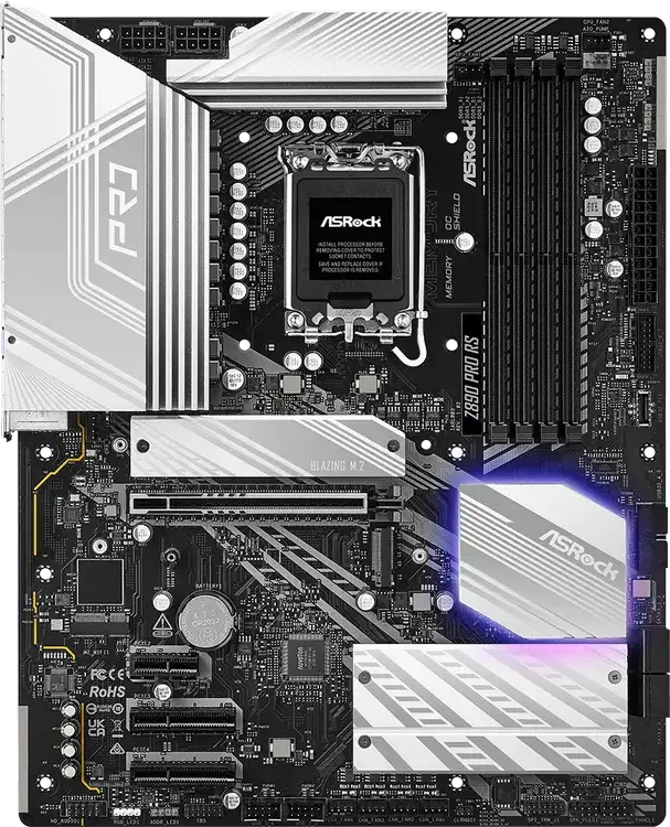 Placă de bază ASRock Z890 PRO RS, LGA1851, Intel Z890, ATX