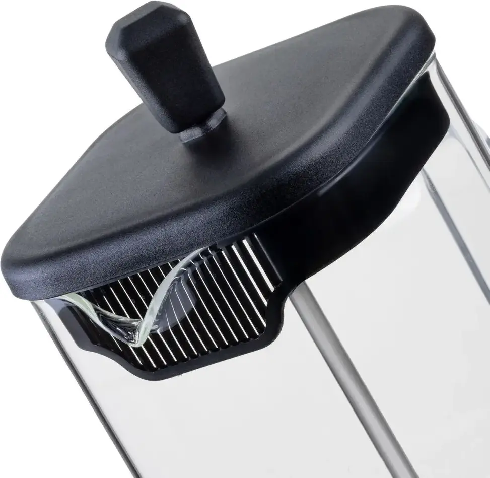 Resto 90503 ATRIA French Press Coffee Maker, 0.6L Borosilicate Glass Beaker, Black Plastic Lid and Plunger, Dishwasher Safe for Coffee and Tea