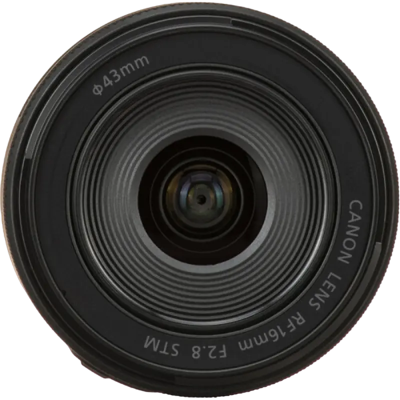 Canon RF 16mm f/2.8 STM Ultra-Wide Angle Prime Lens for Full-Frame and APS-C, Stepping Motor Autofocus, 43mm Filter Size, Black