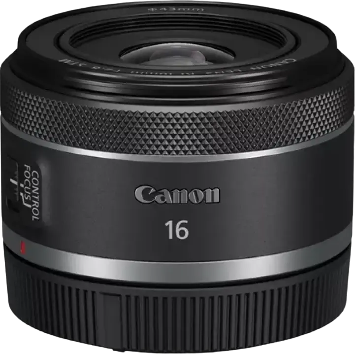 Canon RF 16mm f/2.8 STM Ultra-Wide Angle Prime Lens for Full-Frame and APS-C, Stepping Motor Autofocus, 43mm Filter Size, Black
