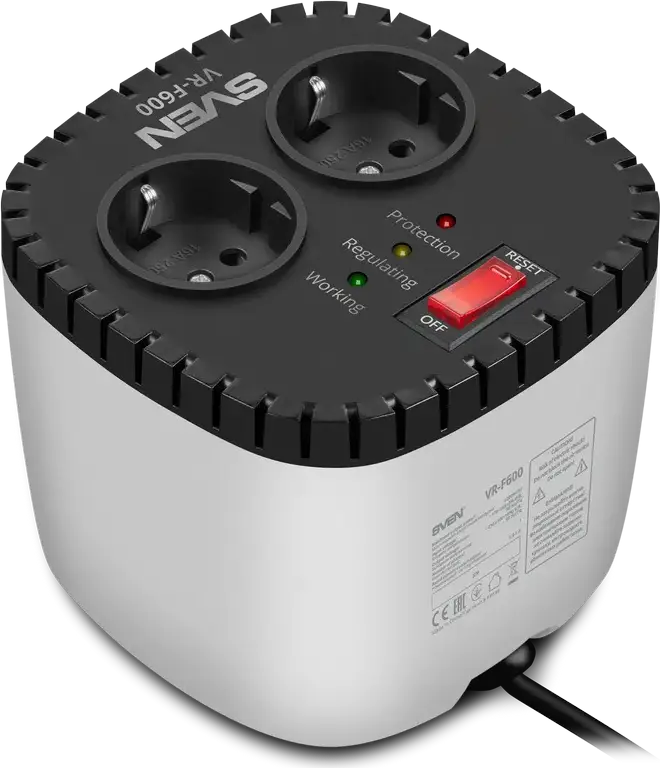Stabilizator de Tensiune SVEN VR-F600, Alb