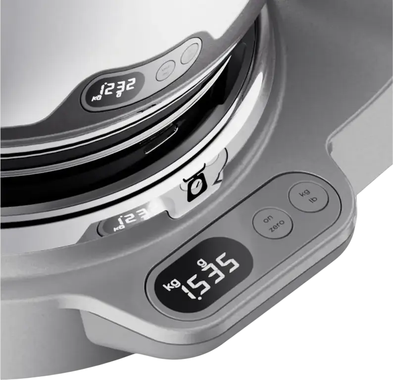 Kenwood KVL85.704SI Titanium Chef Baker XL Stand Mixer, 1200W, 7L Stainless Steel Bowl, Built-in Scale, Timer, Blender, Food Processor, Meat Grinder