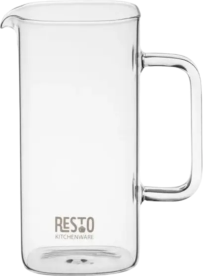 RESTO 90504 ATRIA French Press Coffee Maker, 0.8L Glass Beaker with Plunger and Filter, Transparent Glass Body, Gift Box Packaging
