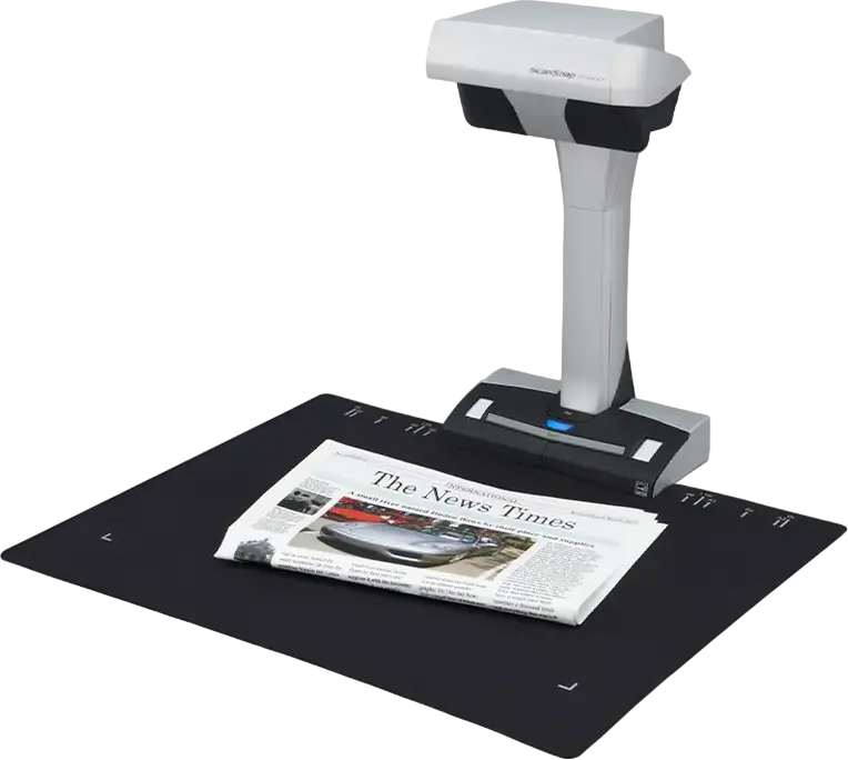 Ricoh ScanSnap SV600 Overhead Contactless Scanner, A3 Format, CCD Sensor, Auto Book Correction, USB, White/Black