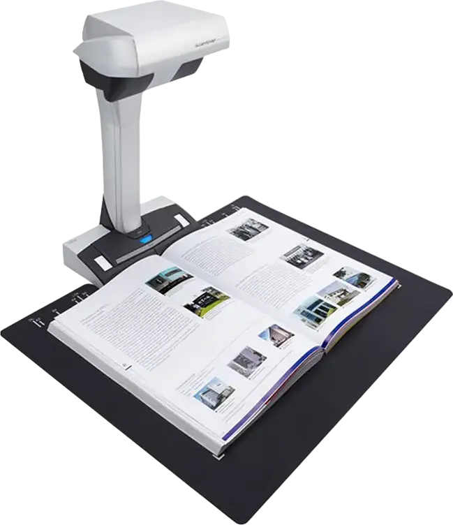 Ricoh ScanSnap SV600 Overhead Contactless Scanner, A3 Format, CCD Sensor, Auto Book Correction, USB, White/Black