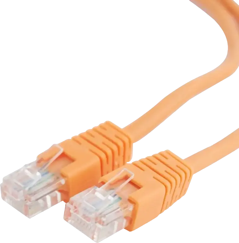 Cablexpert PP12 CAT5e UTP Patch Cord 0.5m RJ45 Ethernet Cable, 1 Gbps 100 MHz Copper Conductor, 50u Gold Plated Snagless Connectors, Orange