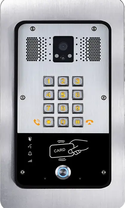 Interfon Video IP Fanvil i31S, 2 Linii SIP, Aluminiu Turnat, Protectie IP65 si IK10, PoE, Acces cu Card RFID, Gri