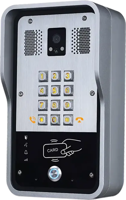 Interfon Video IP Fanvil i31S, 2 Linii SIP, Aluminiu Turnat, Protectie IP65 si IK10, PoE, Acces cu Card RFID, Gri