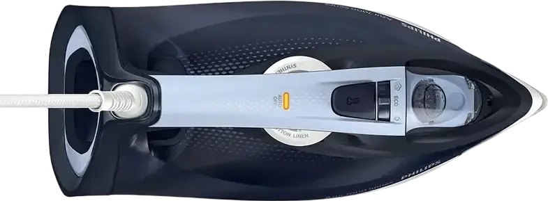 Утюг с паровым ударом Philips DST7030/20 серии Azur 7000, 2800 Вт, подошва SteamGlide Plus, резервуар 300 мл, паровой удар 250 г/мин, Quick Calc Release, темно-синий