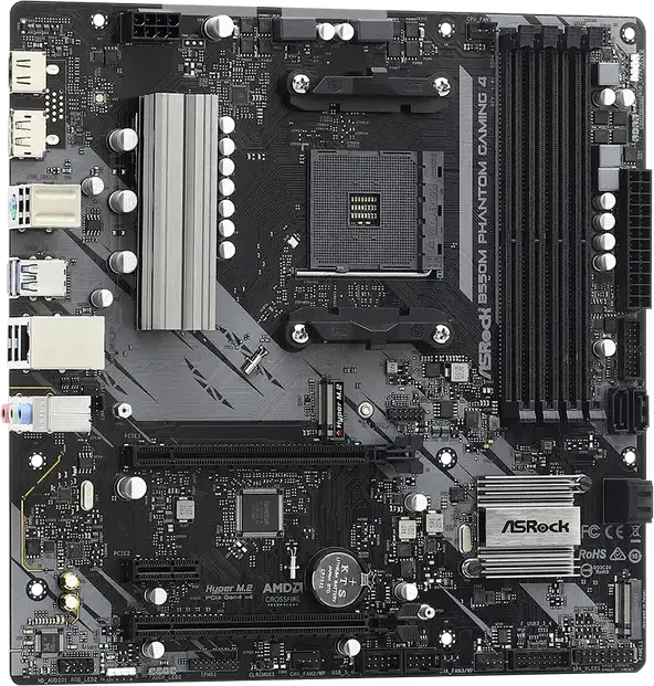 Placă de bază ASRock B550M PHANTOM GAMING 4, AM4, AMD B550, Micro-ATX