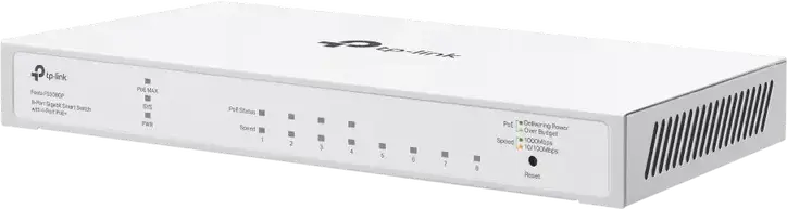 Управляемый коммутатор TP-Link Festa FS308GP Gigabit 8 портов, 4 порта PoE 802.3af/at бюджет 62 Вт, облачное управление, бесшумный металлический корпус