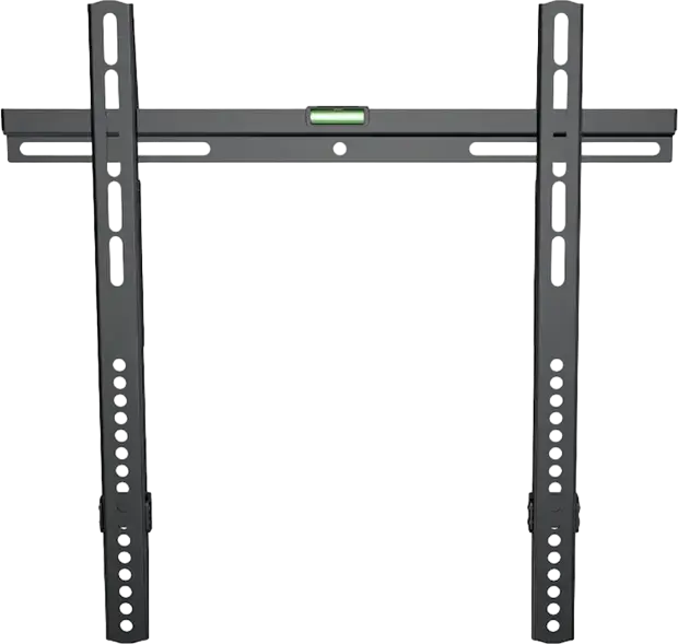 Gembird WM-55F-03 Fixed LCD TV Wall Mount for 32-55 inch Screens, VESA 200x200 to 400x400mm, Max Load 40kg, Steel, Black, with Integrated Bubble Level