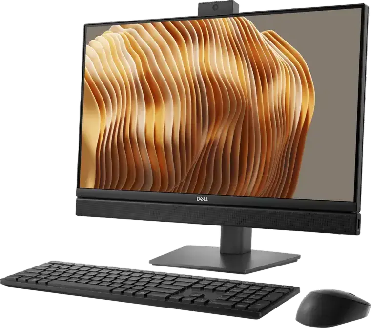 Computer All-in-One DELL QC24250, 24", Intel Core Ultra 7 256, 16GB/512GB, Windows 11 Pro, Negru