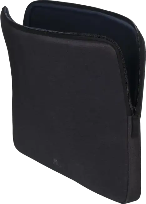 RivaCase Suzuka 15.6 inch Laptop Sleeve, Polyester Protective Case with Tablet Pocket, Black, 395 x 275 x 35 mm