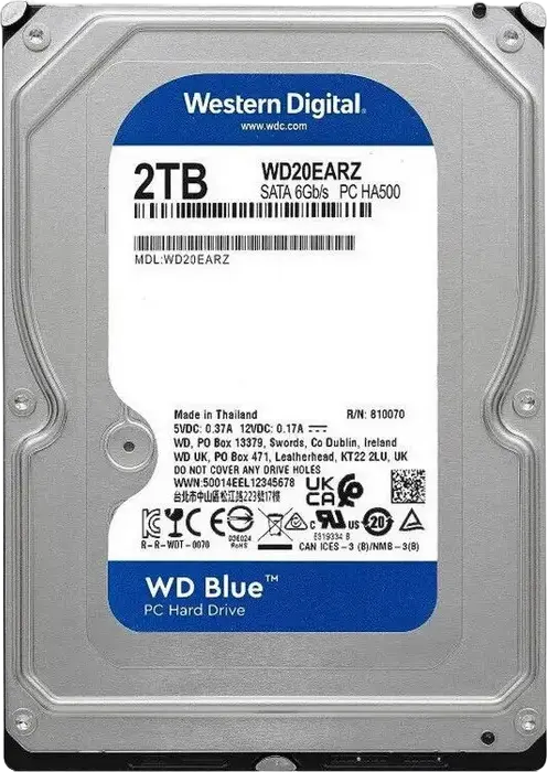 Unitate HDD Western Digital WD Blue, 3.5", 2 TB <WD20EARZ>