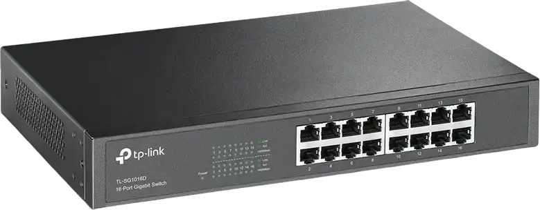Switch de rețea TP-LINK TL-SG1016D, 16x 10/100/1000 Mbps