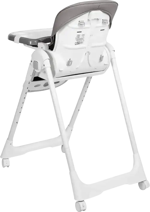 Caretero Megalo Folding Feeding High Chair, 6-36 Months, 15kg Max, 9 Height Levels, 5-Point Harness, Double Removable Tray, Adjustable Footrest, Steel