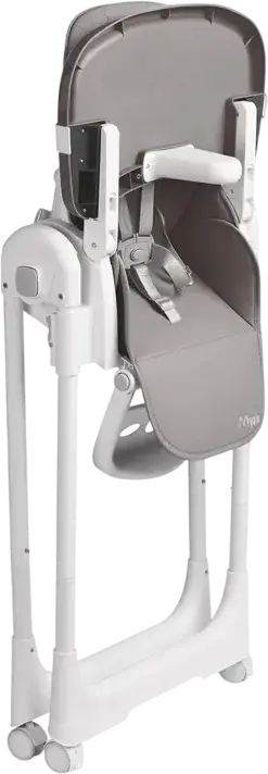 Caretero Megalo Folding Feeding High Chair, 6-36 Months, 15kg Max, 9 Height Levels, 5-Point Harness, Double Removable Tray, Adjustable Footrest, Steel