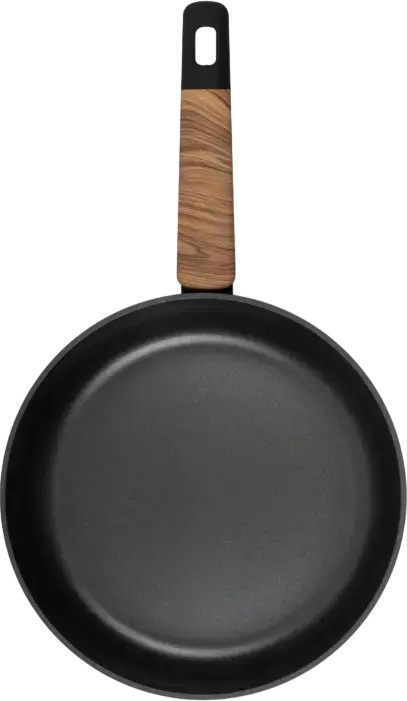 Resto Kitchenware Mon 93184 Non-Stick Frypan 26 cm, Recyclable Aluminum, PFOA-Free PTFE-Free Coating, Induction & All Hobs Compatible, Black