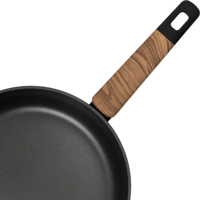 Resto Kitchenware Mon 93184 Non-Stick Frypan 26 cm, Recyclable Aluminum, PFOA-Free PTFE-Free Coating, Induction & All Hobs Compatible, Black