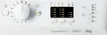 Indesit MTWA 91284 W EE Front-Loading Washing Machine, 9kg Capacity, Inverter Motor, 1200 rpm Spin, Energy Class C, 16 Programs, LED Display, White