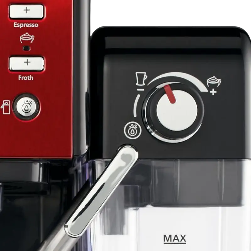 Breville Prima Latte II VCF109X Semi-Automatic Espresso Machine, 19 Bar, 1050W, Ground Coffee & 45mm Pods, Automatic Milk Frother, Stainless Steel