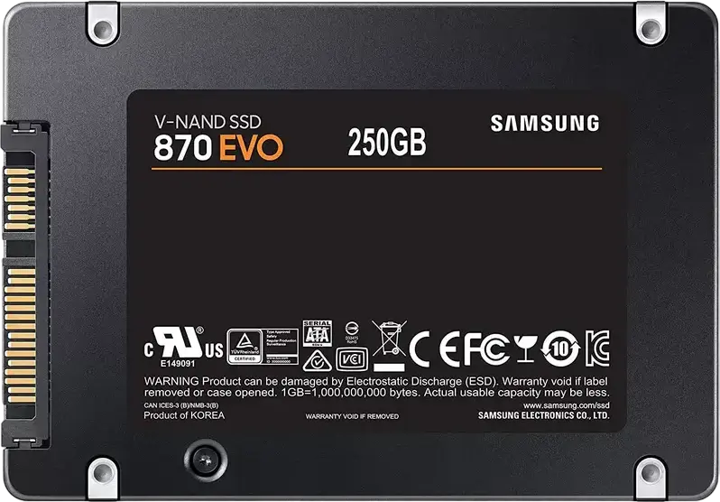 Unitate SSD Samsung 870 EVO MZ-77E250, 250GB