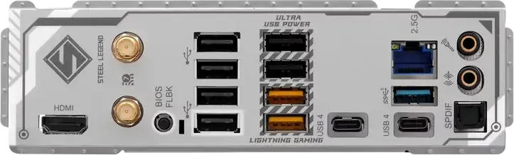 ASRock X870 Steel Legend WiFi Motherboard AM5 ATX AMD X870 Chipset DDR5 8000+MHz PCIe 5.0 USB4 Wi-Fi 7 Bluetooth 5.4 for Ryzen 9000 8000 7000 Series