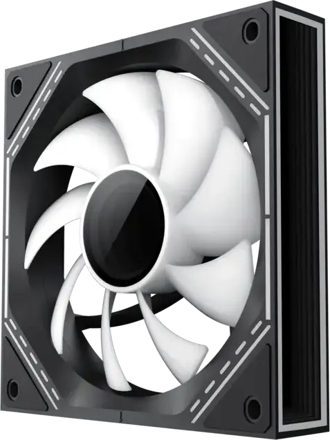 Gamemax FN12A-S3I ARGB Case Fan Kit, Black, 120mm PWM Hydraulic Bearing, 800-1600 RPM, 49.54 CFM, Infinity Mirror, 3-Pack, Aura Sync Compatible