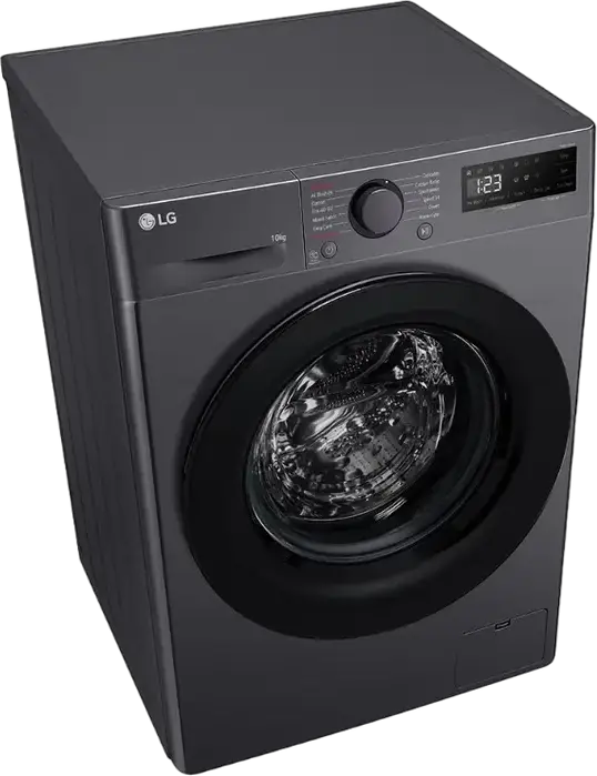 LG F4WR510SBM Front-Load Washing Machine, 10 kg, AI Direct Drive, Steam Allergy Care, 1400 rpm, Energy Class A, LED Display, Black