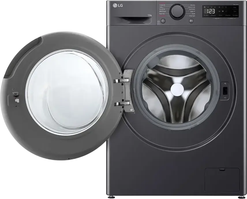 LG F4WR510SBM Front-Load Washing Machine, 10 kg, AI Direct Drive, Steam Allergy Care, 1400 rpm, Energy Class A, LED Display, Black