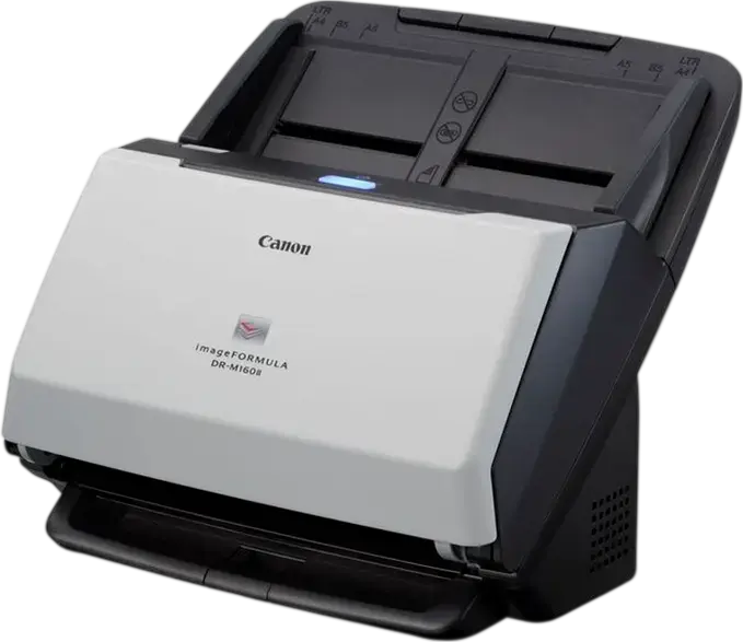 Scanner de documente Canon imageFORMULA DR-M160II A4 cu ADF, Duplex, 60 ppm / 120 ipm, 600 dpi, Alimentator 60 foi, USB 2.0, Gri