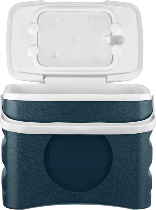 Ardesto CB-25B Portable Cooler Box, 25L Thermobox with PU Insulation, Durable Plastic, Removable Divider and Cold Accumulator, Blue