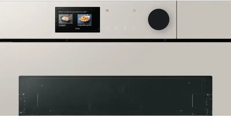 Встраиваемый электрический духовой шкаф Samsung NV7B7997AAA Series 7 AI Pro, 76 л, пиролитическая очистка, Dual Cook Steam, Air Fry, AI-камера, бежевый