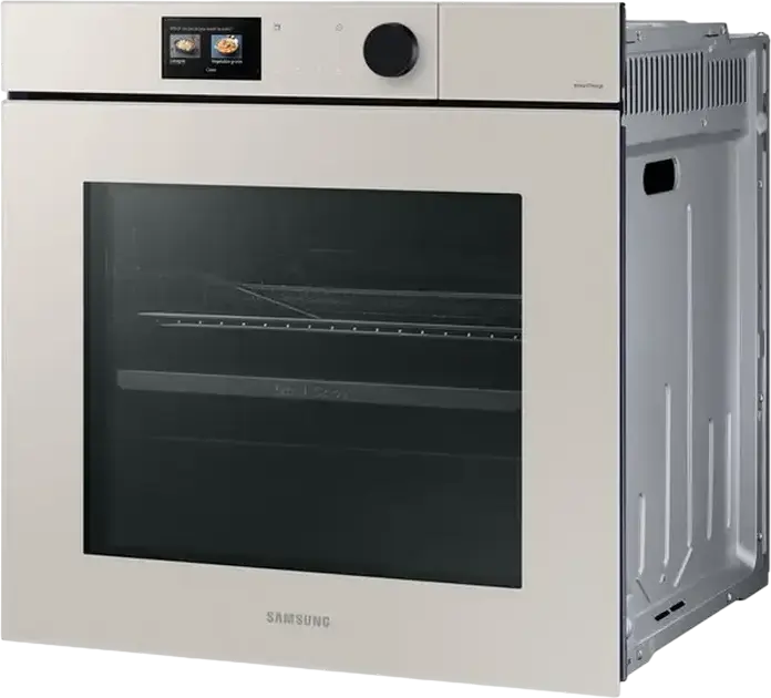 Встраиваемый электрический духовой шкаф Samsung NV7B7997AAA Series 7 AI Pro, 76 л, пиролитическая очистка, Dual Cook Steam, Air Fry, AI-камера, бежевый