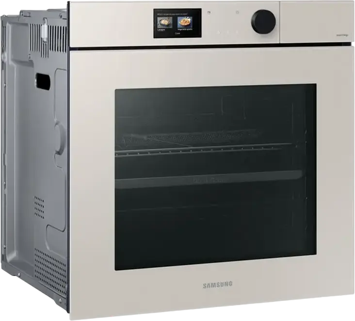 Встраиваемый электрический духовой шкаф Samsung NV7B7997AAA Series 7 AI Pro, 76 л, пиролитическая очистка, Dual Cook Steam, Air Fry, AI-камера, бежевый