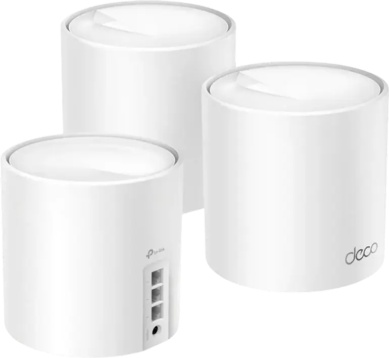 TP-Link Deco X50 AX3000 Wi-Fi 6 Mesh System, Dual-Band Gigabit Router, Up to 3.0 Gbps, AI-Driven Mesh, Seamless Roaming, HomeShield, White