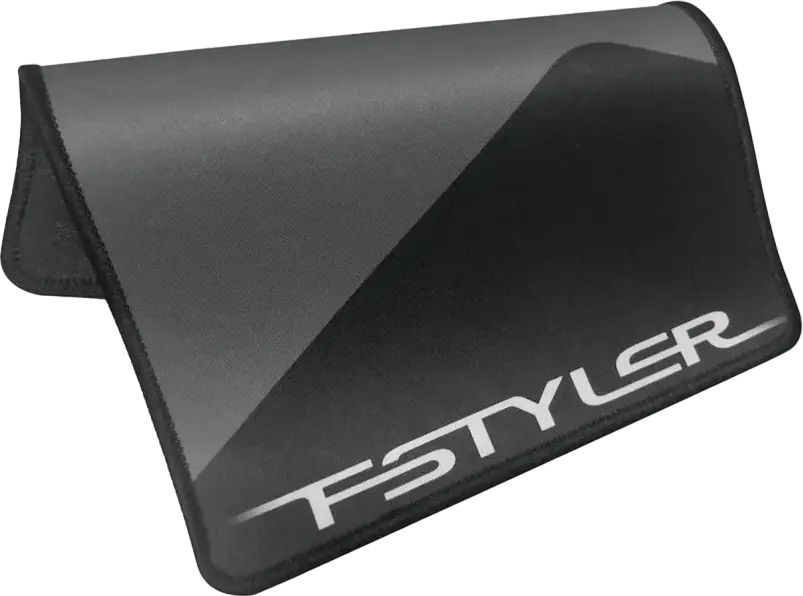 A4Tech FStyler FP20 Mouse Pad, Premium Textured Cloth Surface, Non-Slip Rubber Base, 250 x 200 x 2 mm, Black, Flexible and Portable