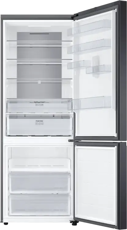 Samsung RB53DG703 Combi Refrigerator, Dark Inox, 538L Total Capacity, No Frost, Digital Inverter Compressor, SpaceMax, All-Around Cooling, Wi-Fi, AI Energy Mode